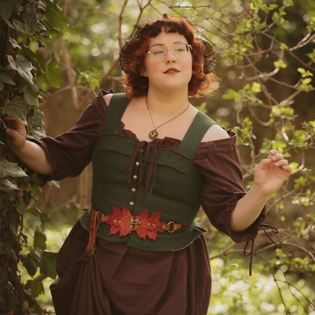 Product image Medieval Short Sleeve Dress Brown