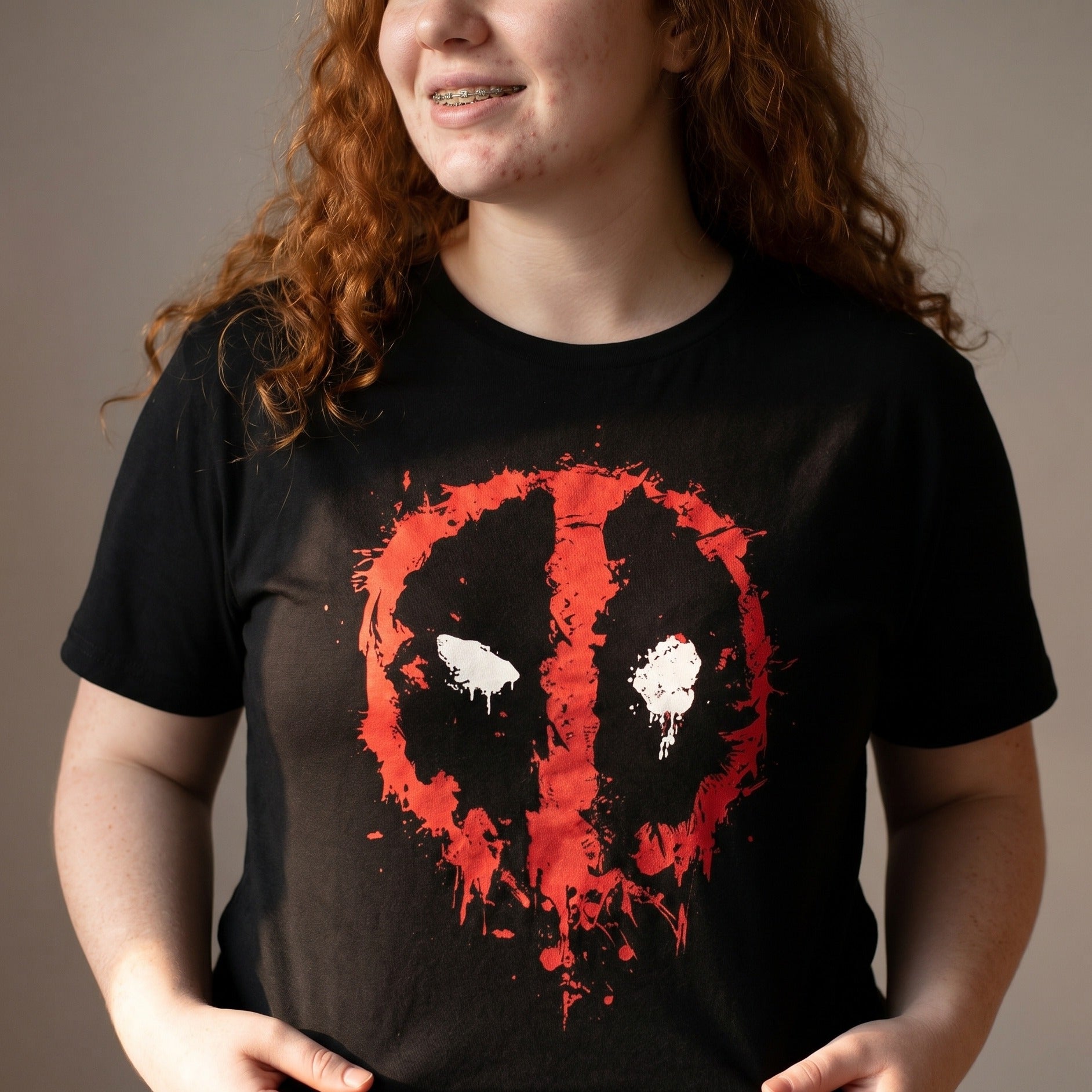 Productafbeelding Deadpool - Splatter T-shirt zwart