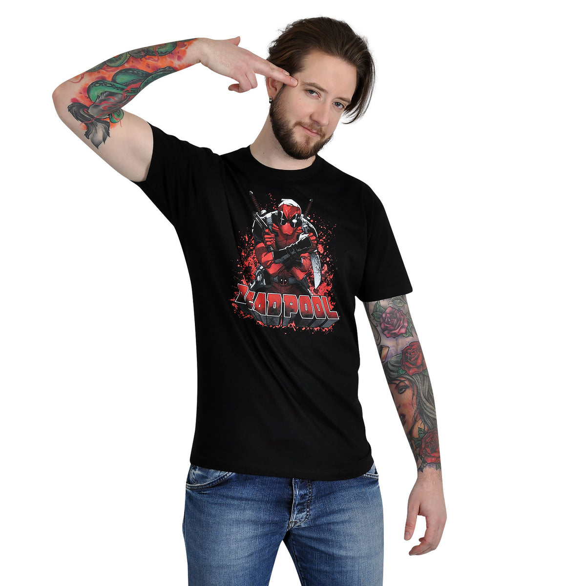 Productafbeelding Deadpool - Great Ass T-shirt zwart