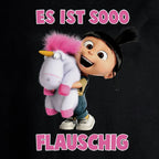 Productafbeelding Minions - Zo Fluffy Meisjes Shirt Zwart