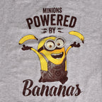 Productafbeelding Minions - Powered By Bananas meisjes shirt grijs