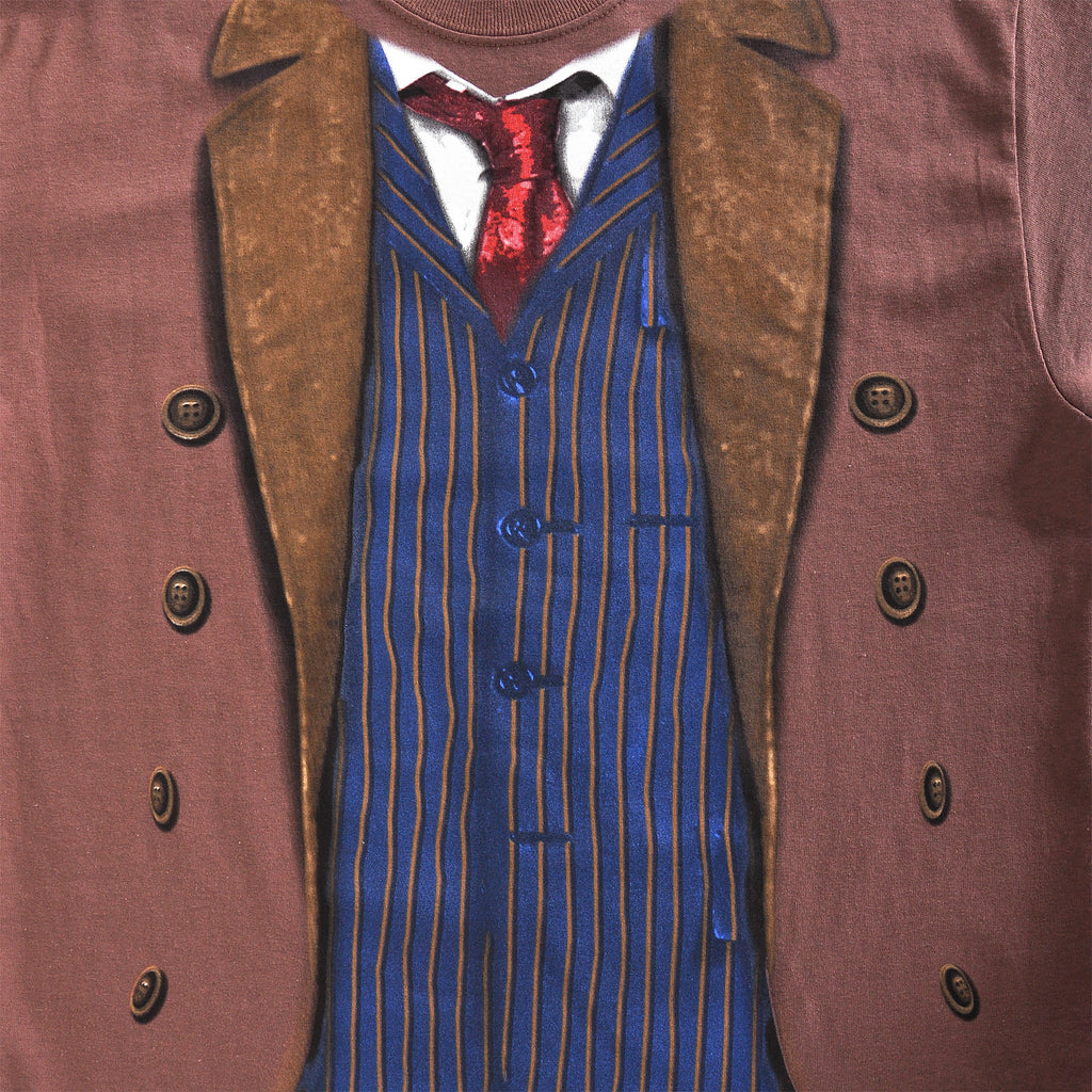 Productafbeelding Doctor Who - 10e Doctor T-Shirt bruin