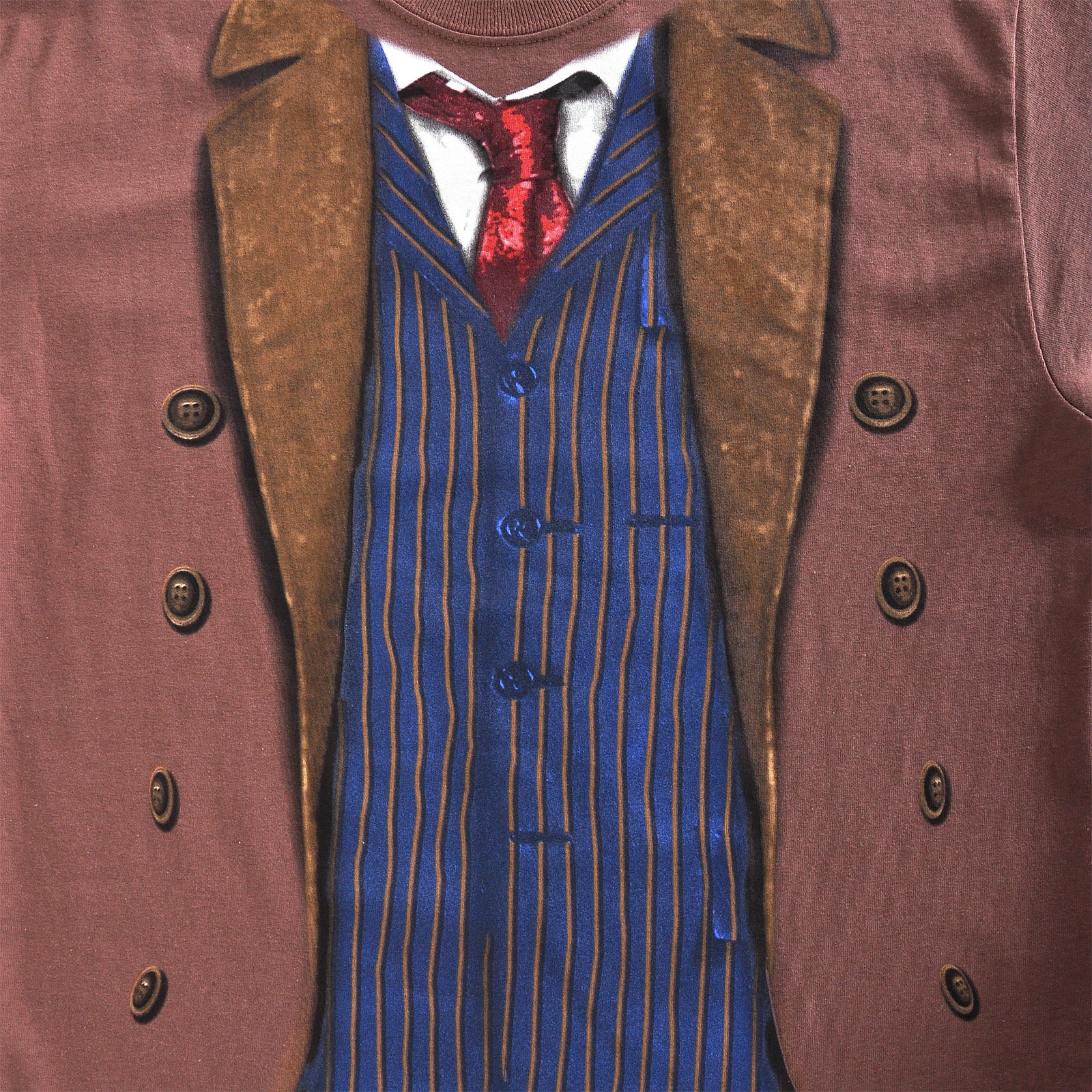 Productafbeelding Doctor Who - 10e Doctor T-Shirt bruin