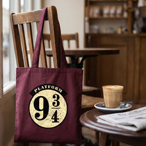 Productafbeelding Harry Potter - 9 3/4 jute zak rood