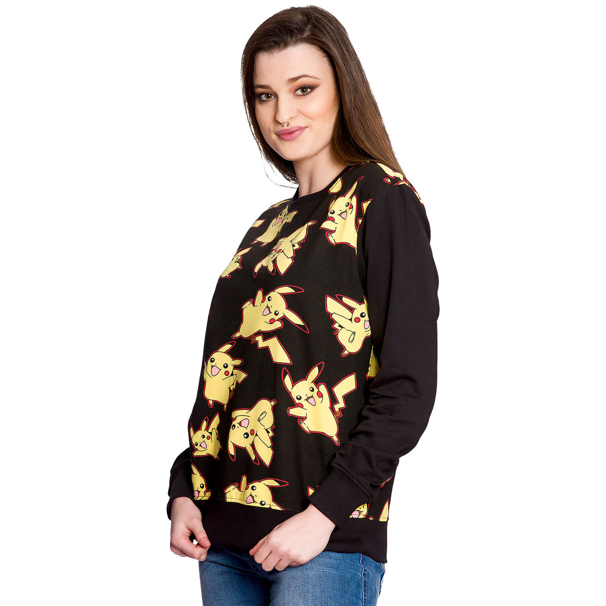 Productafbeelding Pokemon - Pikachu Sweater Allover Print Zwart