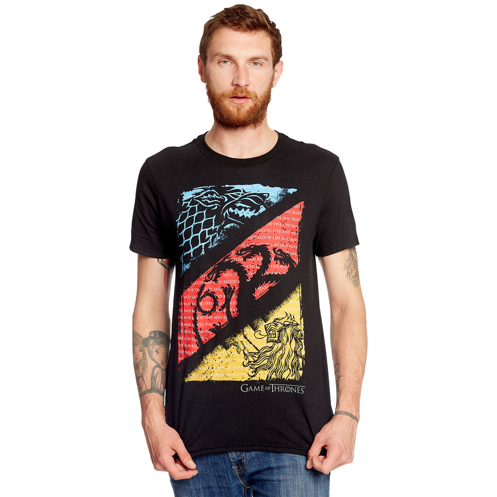 Productafbeelding Game of Thrones - Sigils T-shirt zwart