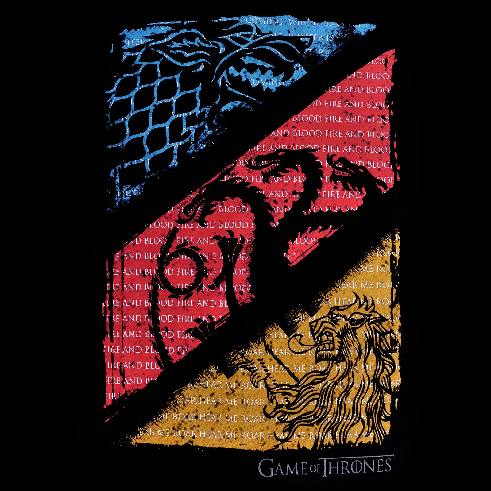 Productafbeelding Game of Thrones - Sigils T-shirt zwart