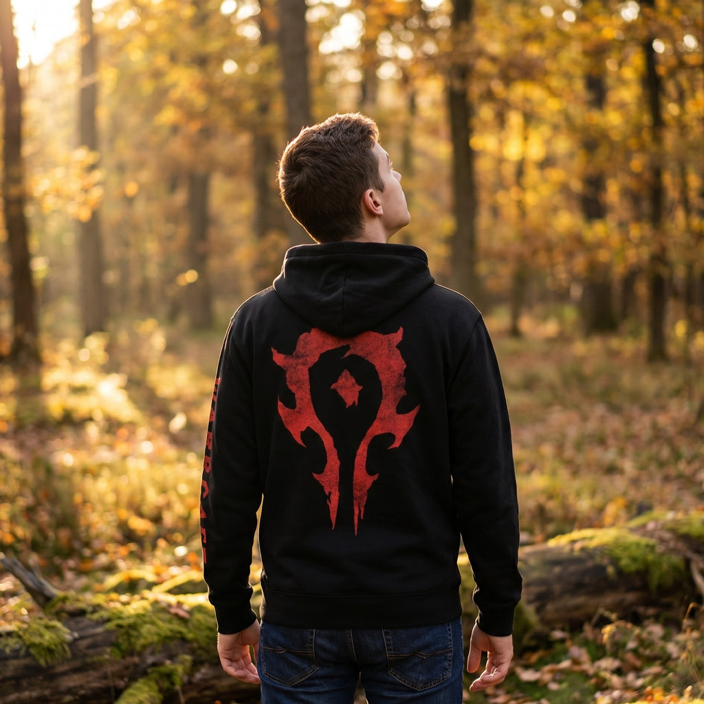 Productafbeelding Warcraft - Horde Logo Hoodie Zwart