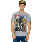 Productafbeelding Star Wars - Characters T-shirt grijs