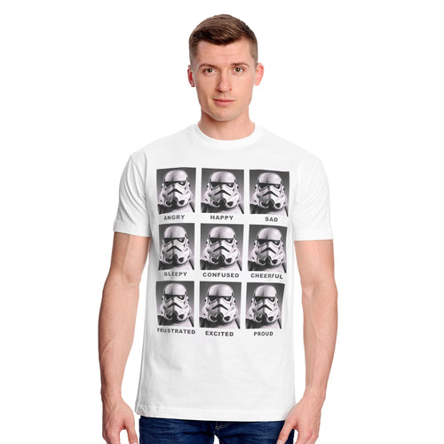Productafbeelding Star Wars - Stormtrooper Multiface T-Shirt wit