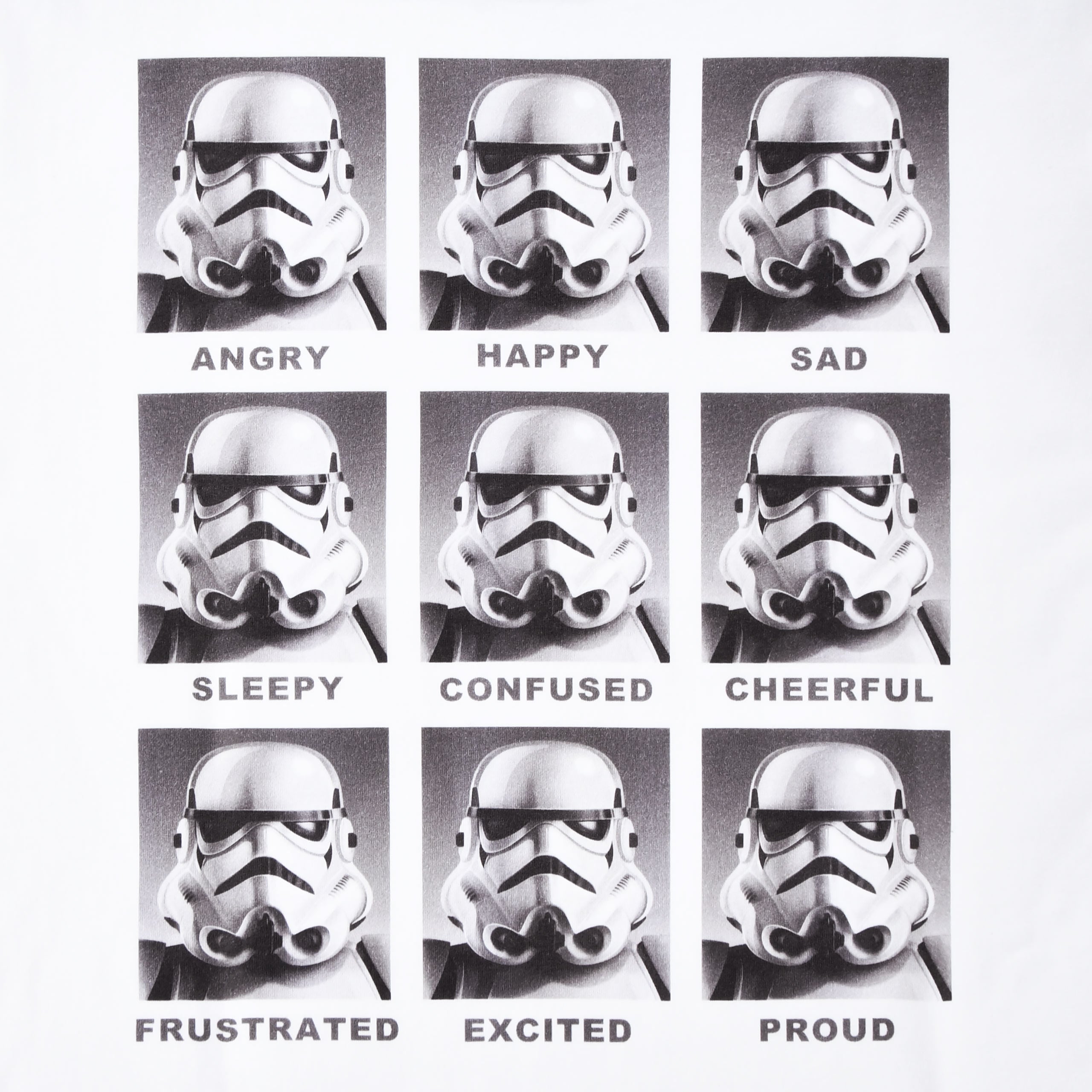 Productafbeelding Star Wars - Stormtrooper Multiface T-Shirt wit