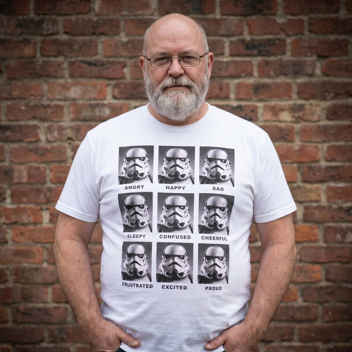 Productafbeelding Star Wars - Stormtrooper Multiface T-Shirt wit
