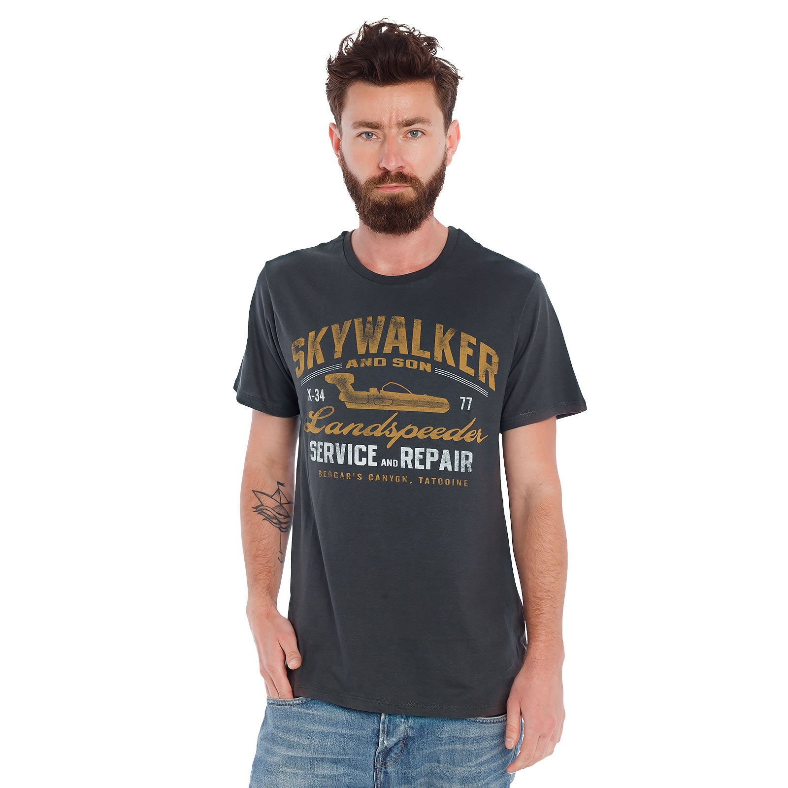 Productafbeelding Star Wars - Landspeeder T-shirt grijs