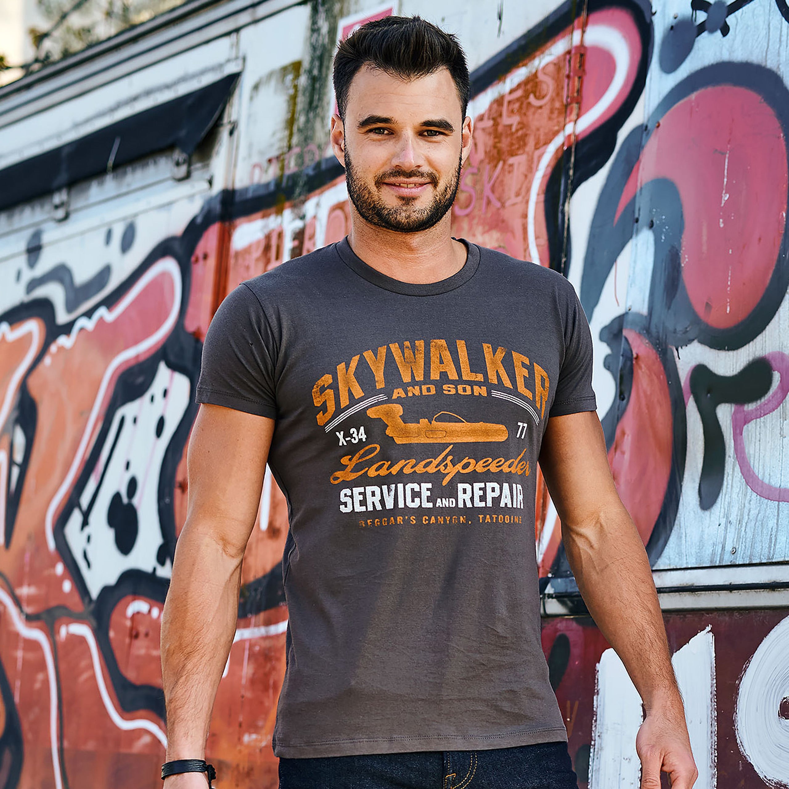 Productafbeelding Star Wars - Landspeeder T-shirt grijs