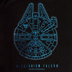 Productafbeelding Star Wars - Millennium Falcon T-Shirt zwart