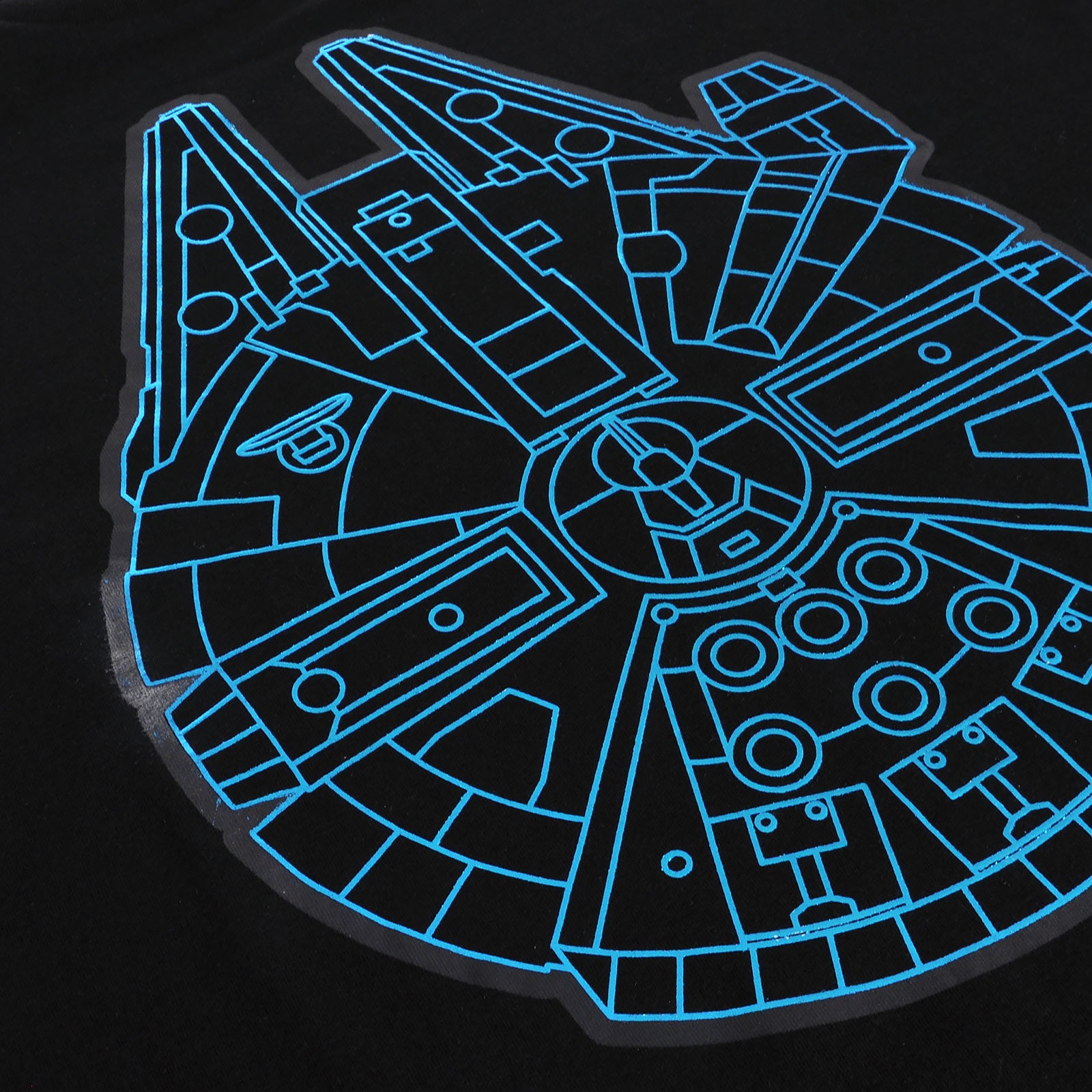 Productafbeelding Star Wars - Millennium Falcon T-Shirt zwart
