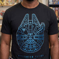 Productafbeelding Star Wars - Millennium Falcon T-Shirt zwart