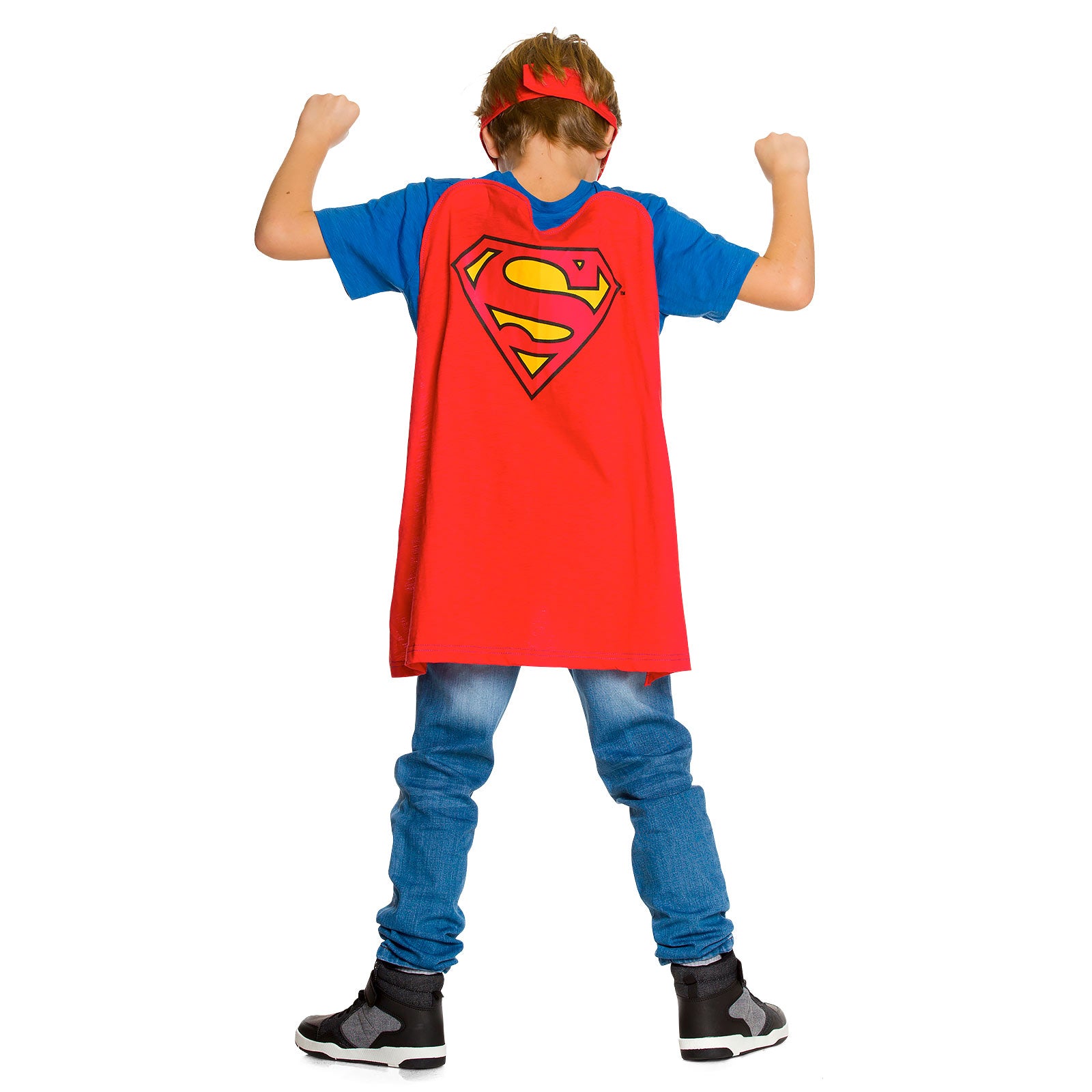 Productafbeelding Superman - Kinder T-shirt met Cape & Oogmasker