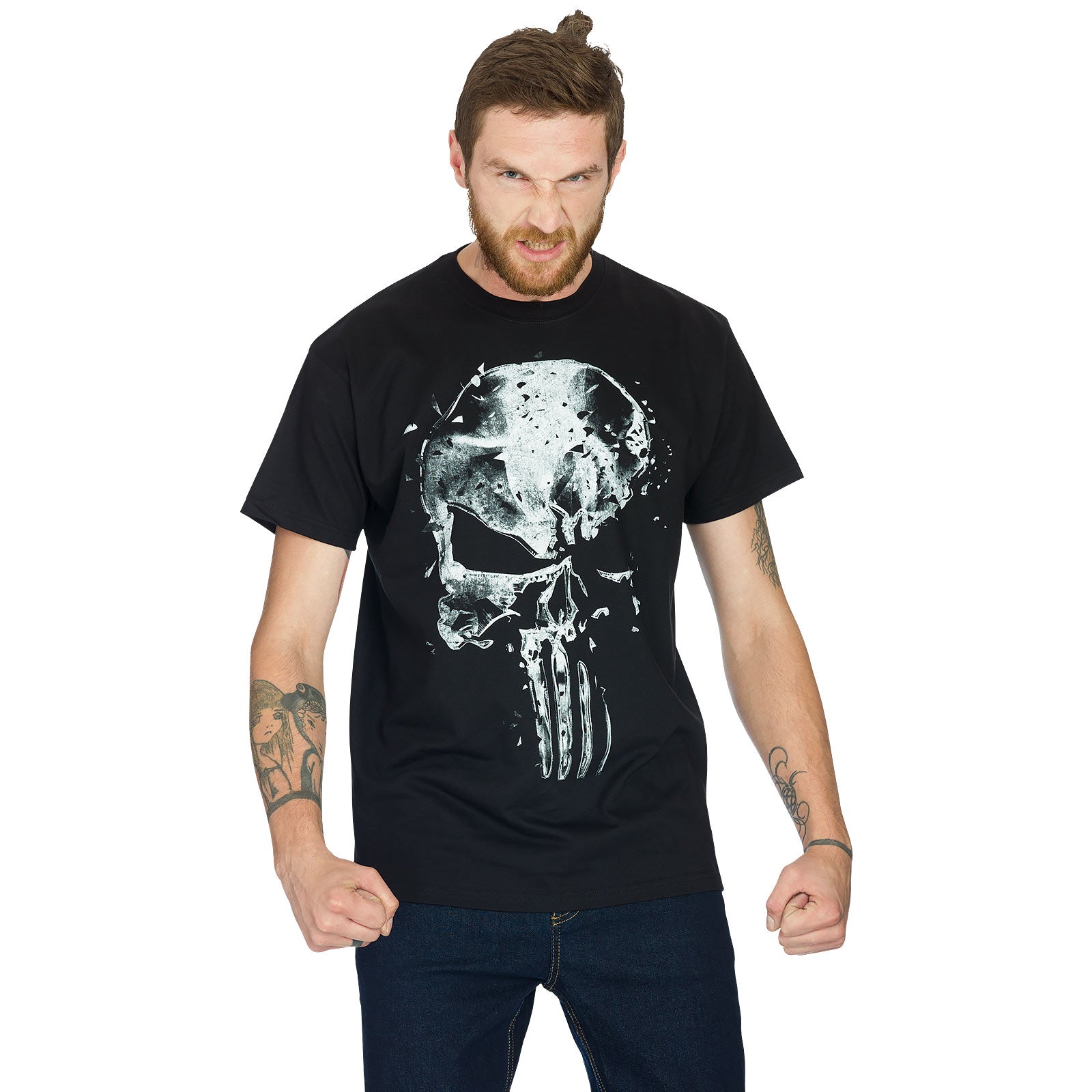Productafbeelding Punisher - Schedel T-shirt zwart