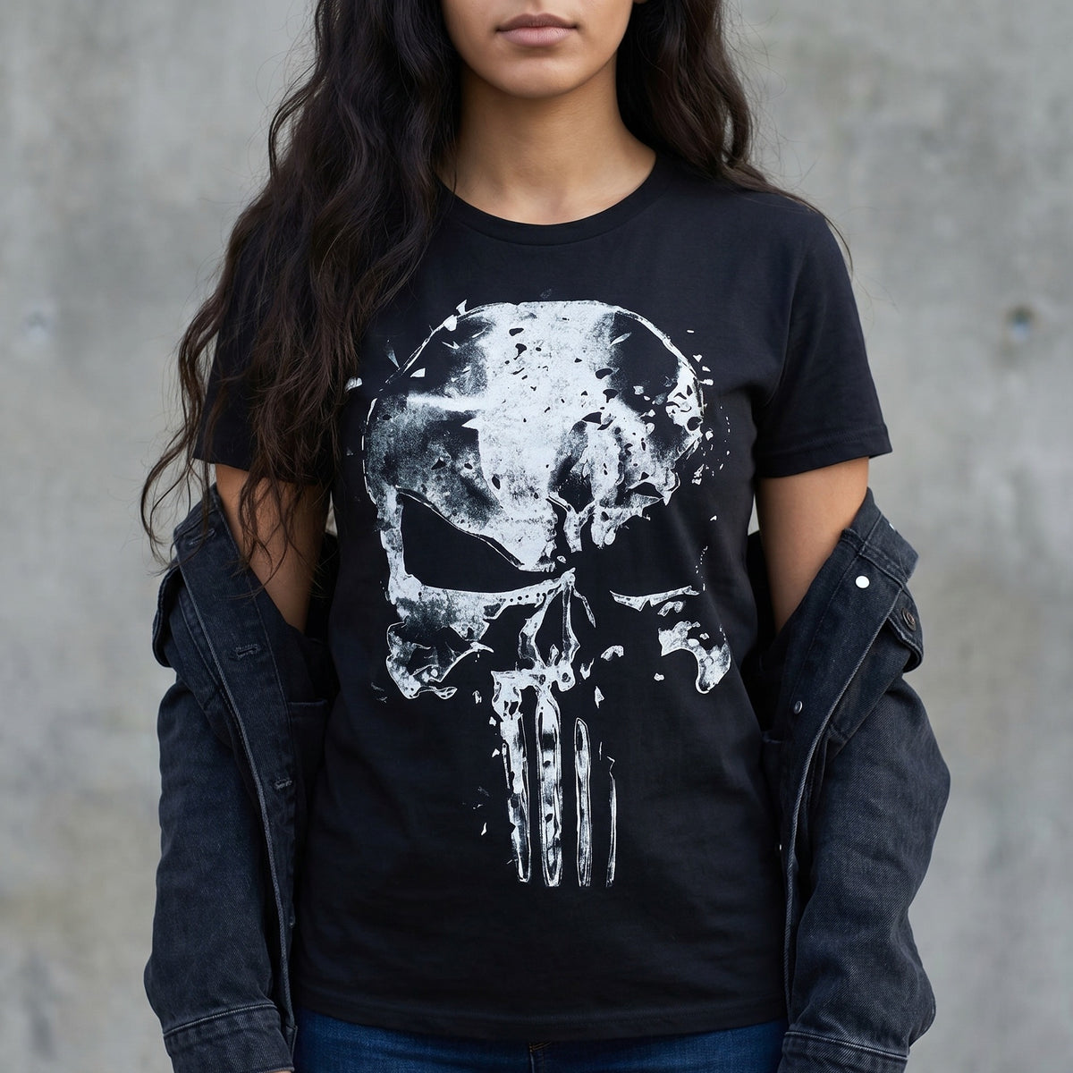 Productafbeelding Punisher - Schedel T-shirt zwart