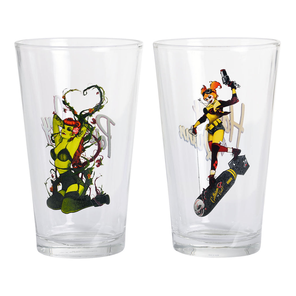 Productafbeelding DC Comics - Harley Quinn en Poison Ivy Glazenset