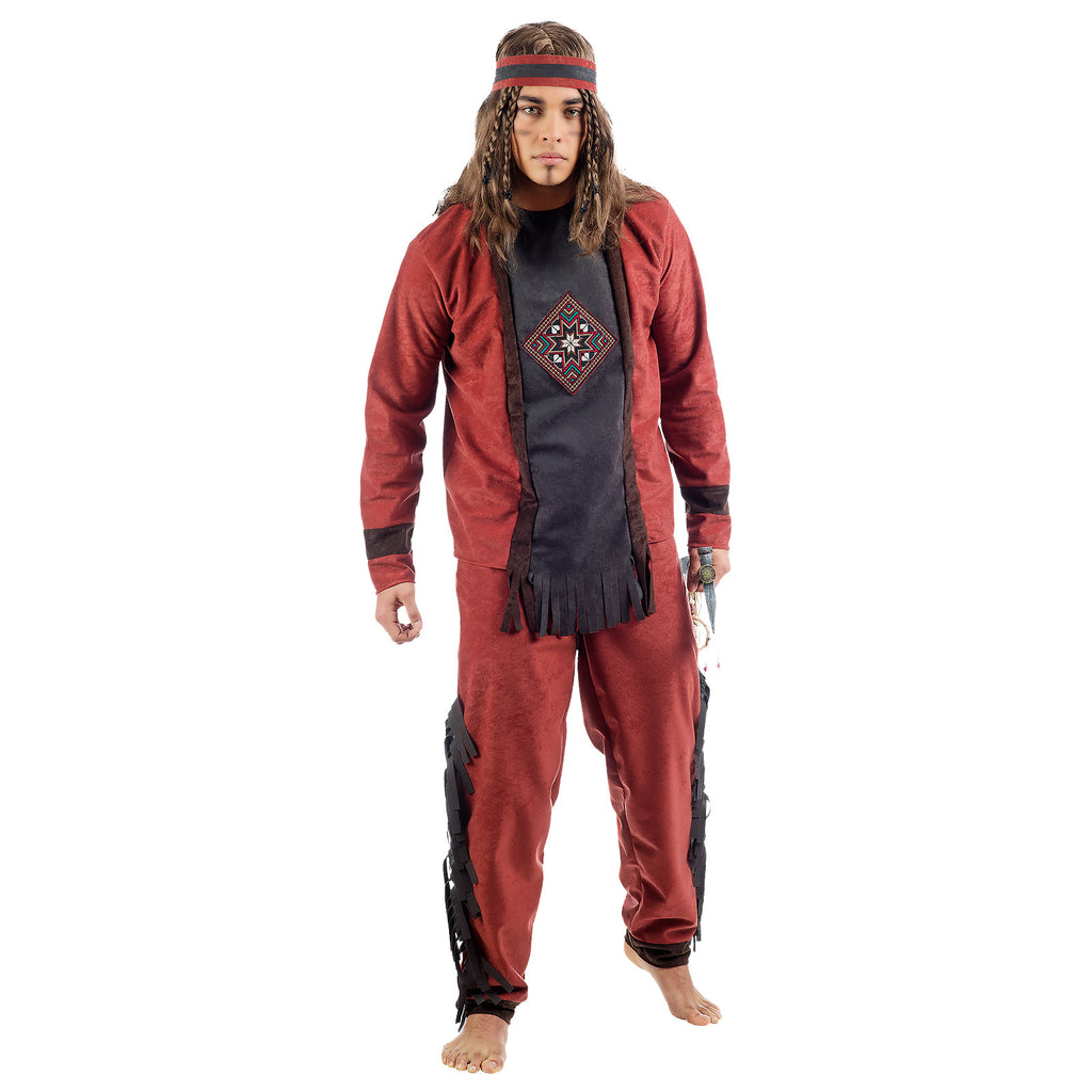 Productafbeelding Indiaan Winnetou - Herenkostuum rood