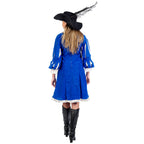 Productafbeelding Koninklijke Musketierdame - Kostuum Dames Blauw