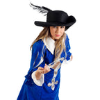 Productafbeelding Koninklijke Musketierdame - Kostuum Dames Blauw