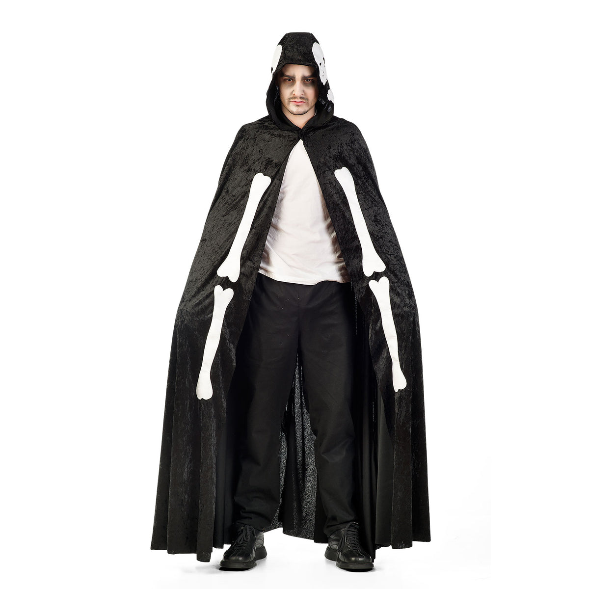 Productafbeelding Skelet Cape - Lang Kostuum Cape