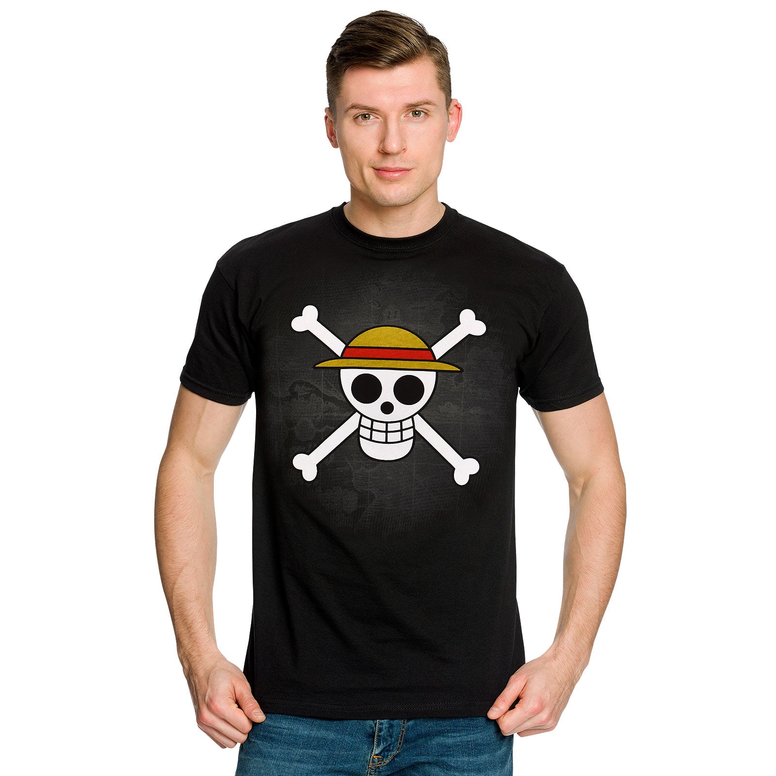 Productafbeelding One Piece - Strohoed Crew T-shirt zwart