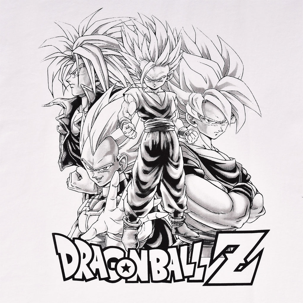 Productafbeelding Dragon Ball - Saiyan Group T-Shirt wit