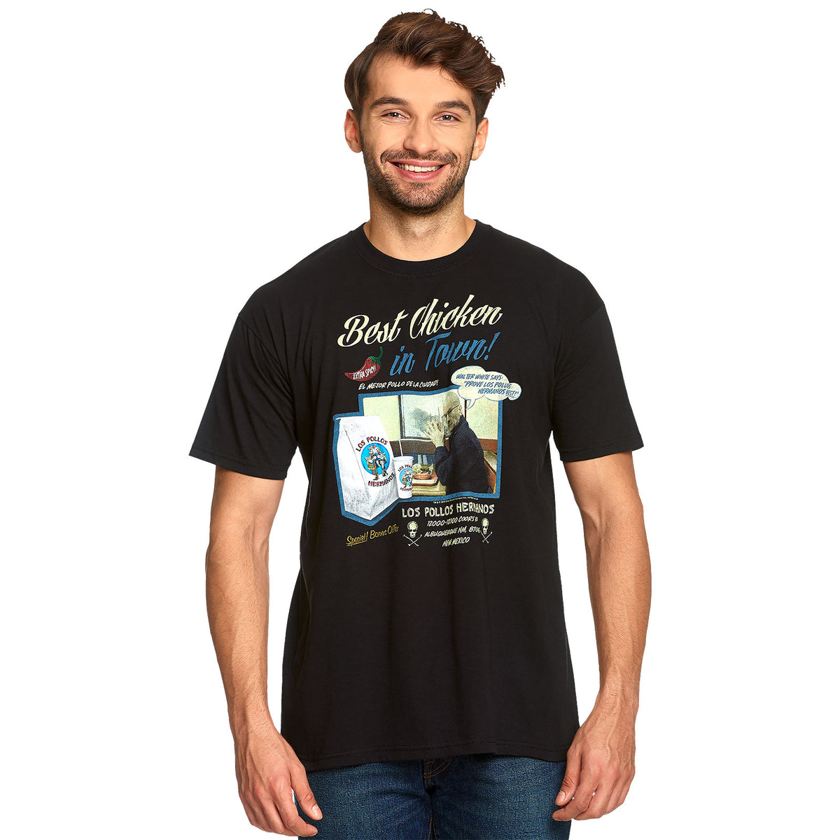 Productafbeelding Breaking Bad - Los Pollos Hermanos Beste Kip T-Shirt Zwart