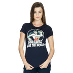 Product image Wonder Woman - Girls Will Save The World Girlie Shirt Blue