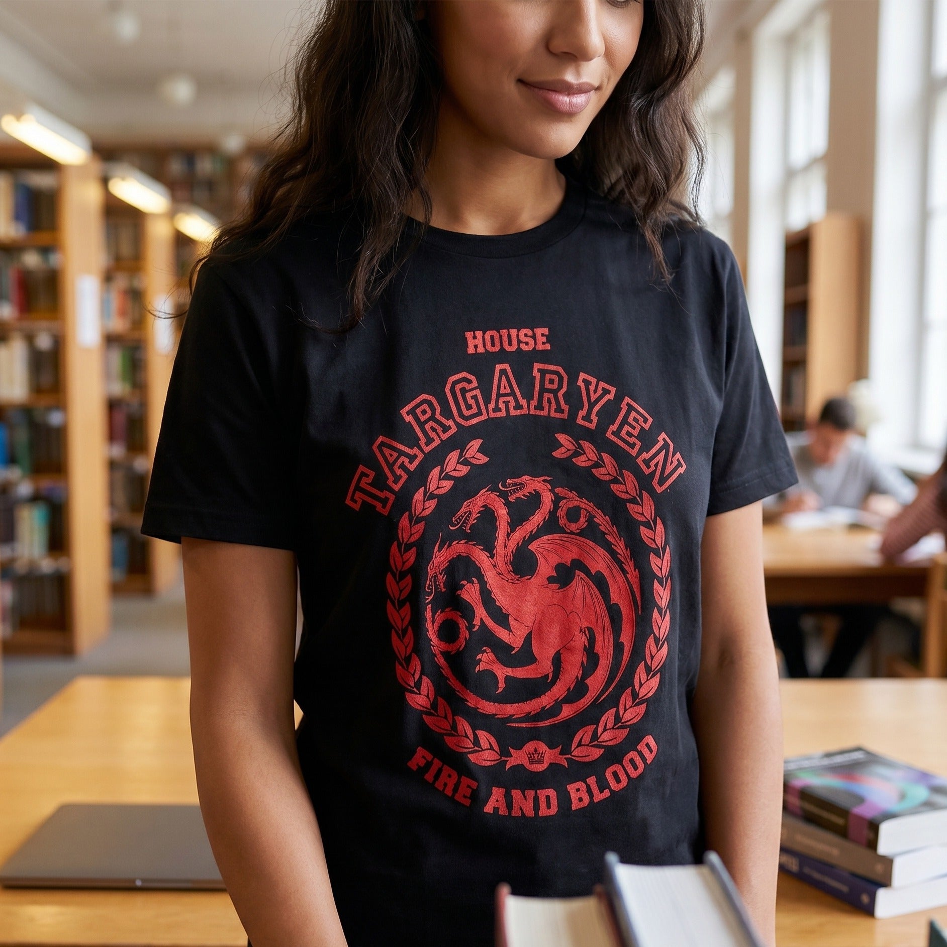 Productafbeelding Game of Thrones - Targaryen Wapen T-shirt zwart