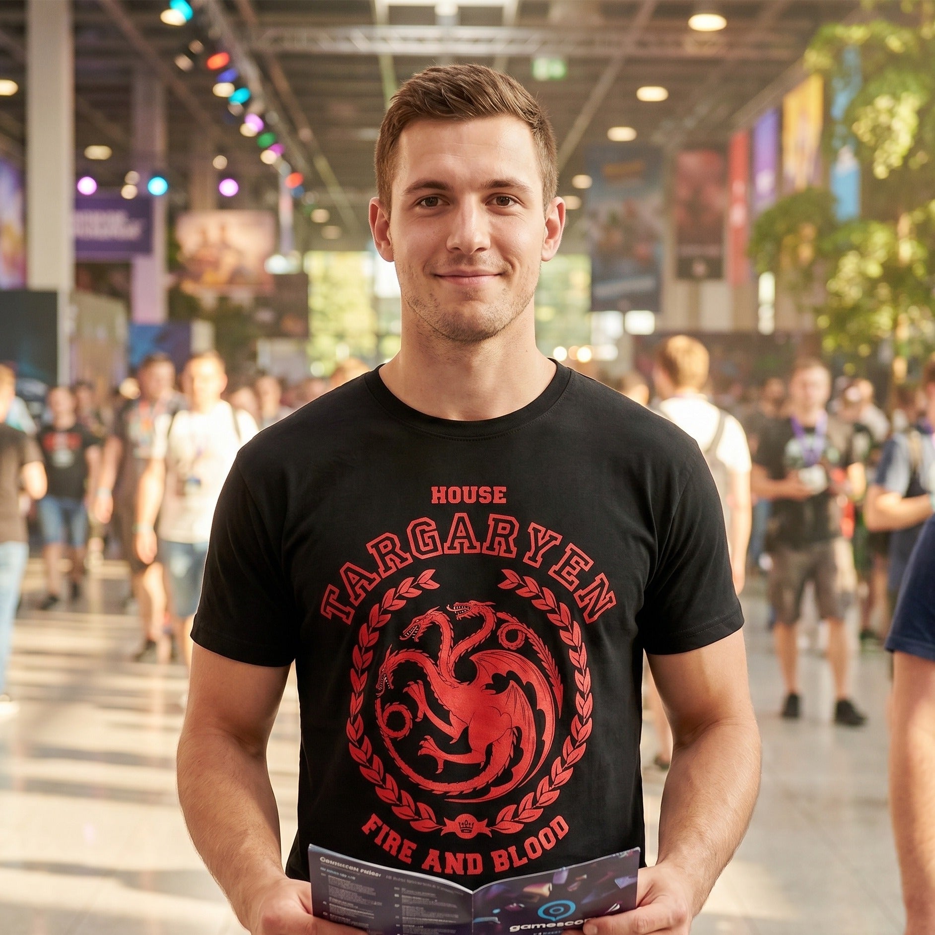 Productafbeelding Game of Thrones - Targaryen Wapen T-shirt zwart