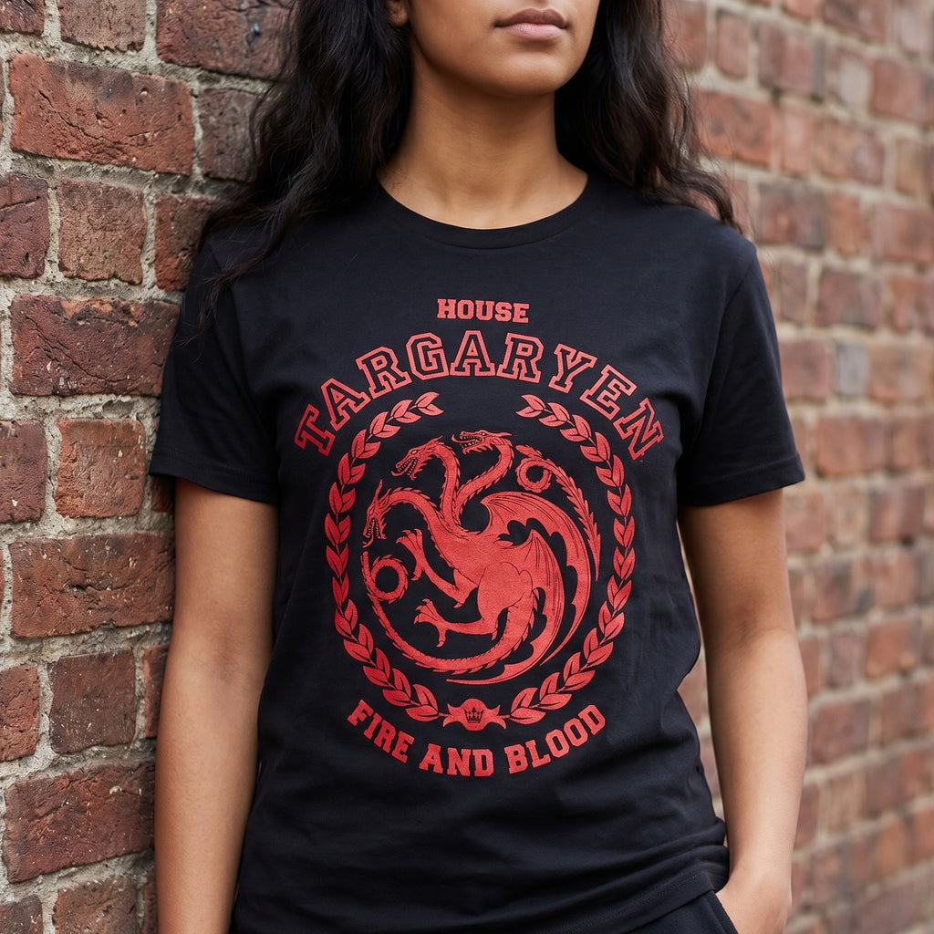 Productafbeelding Game of Thrones - Targaryen Wapen T-shirt zwart