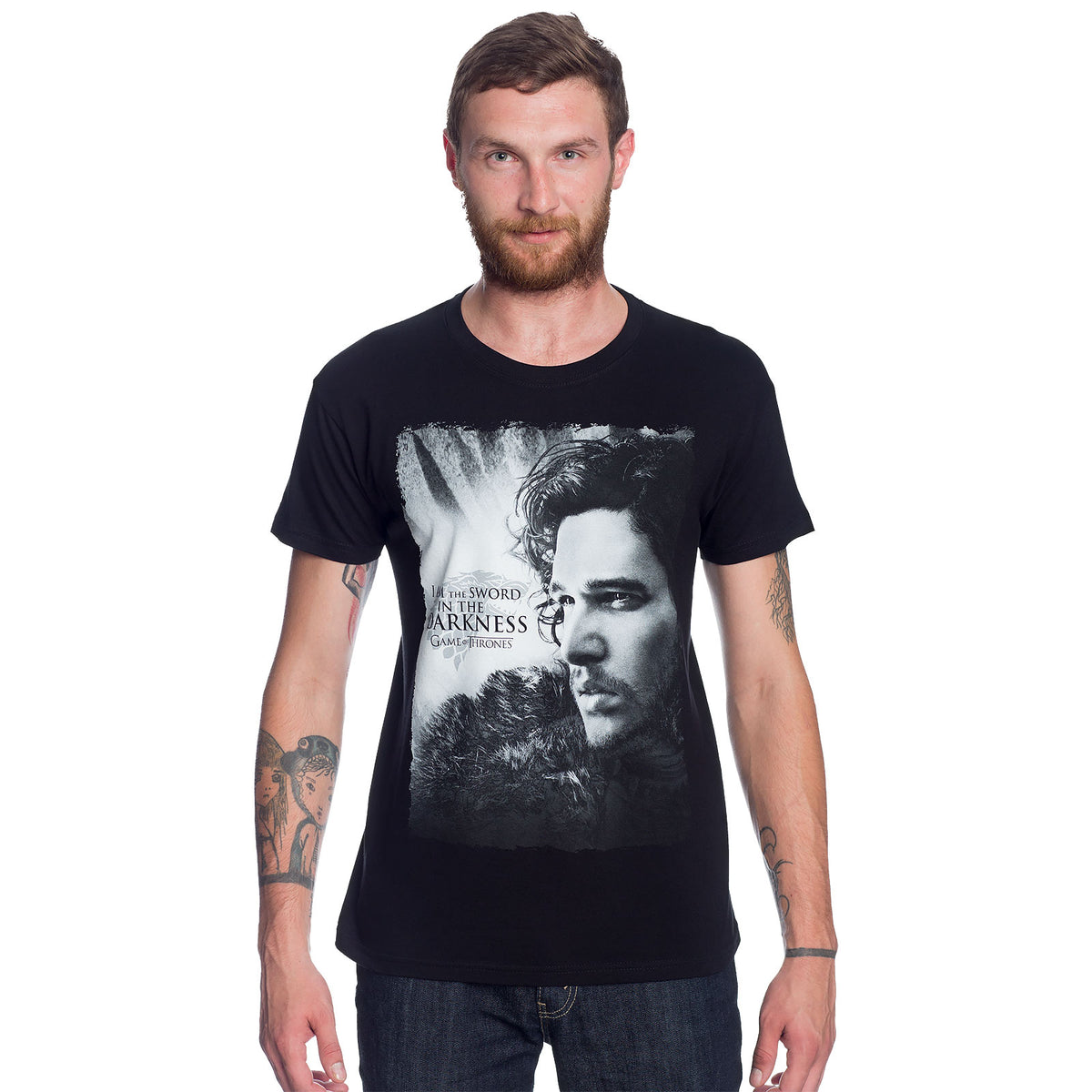 Productafbeelding Game of Thrones - Jon Snow Sword in Darkness T-Shirt zwart