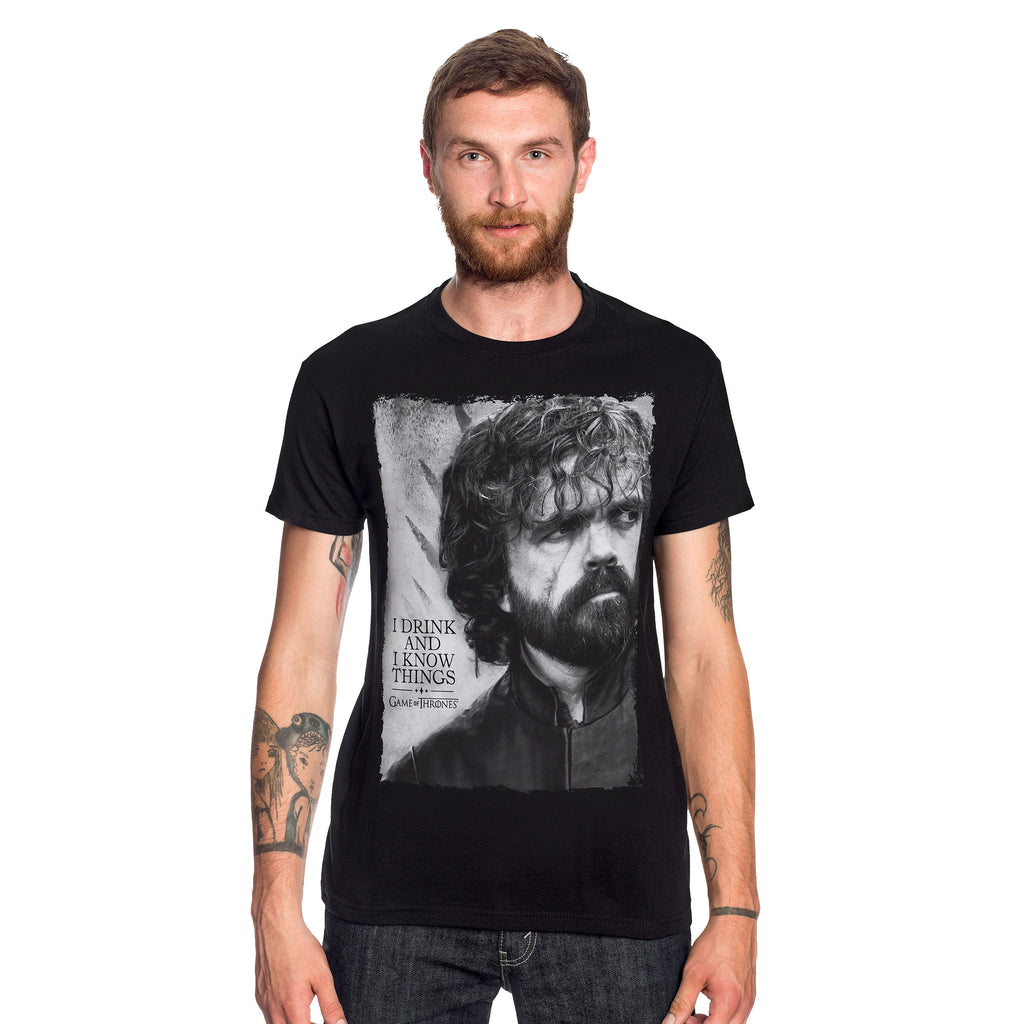 Productafbeelding Game of Thrones - Tyrion Drink en Weet dingen T-shirt zwart