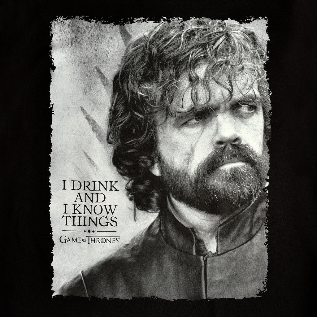 Productafbeelding Game of Thrones - Tyrion Drink en Weet dingen T-shirt zwart