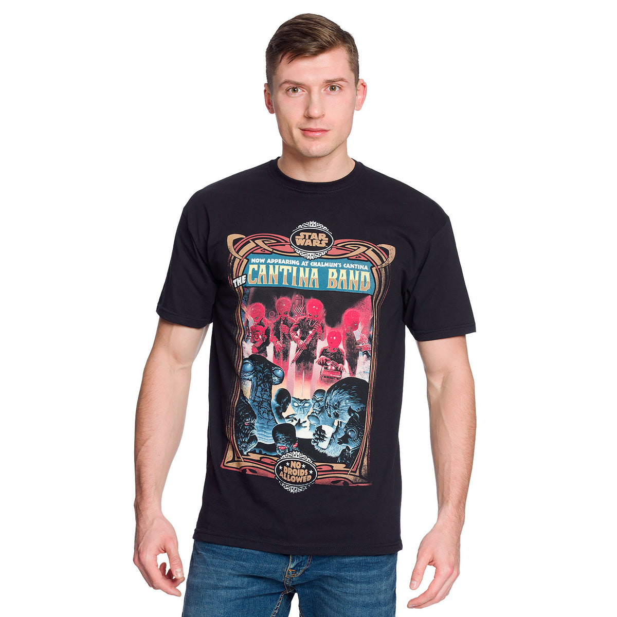 Productafbeelding Star Wars - Chalmun's Cantina Band T-Shirt Zwart