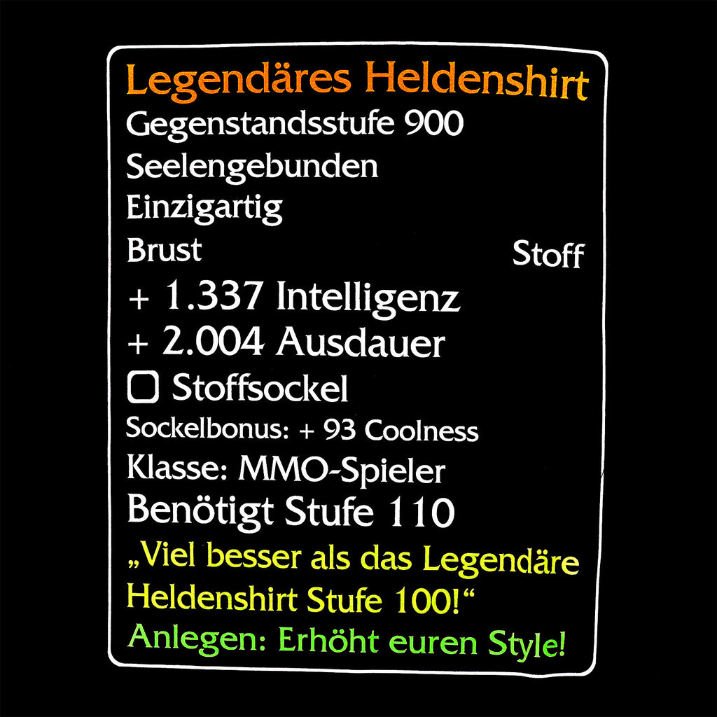 Productafbeelding Level-110-Item: Legendarisch Held T-Shirt