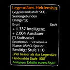 Productafbeelding Level-110-Item: Legendarisch Held T-Shirt