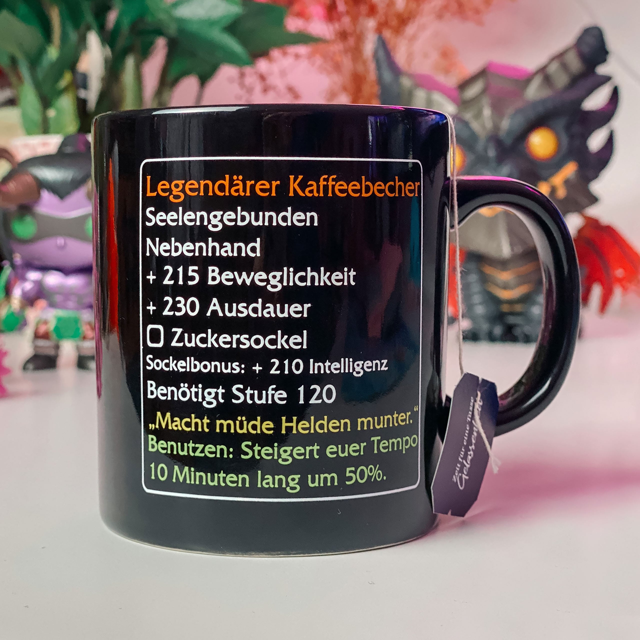 Productafbeelding Legendarische Koffiemok - MMO Item Fan Mok Level 120