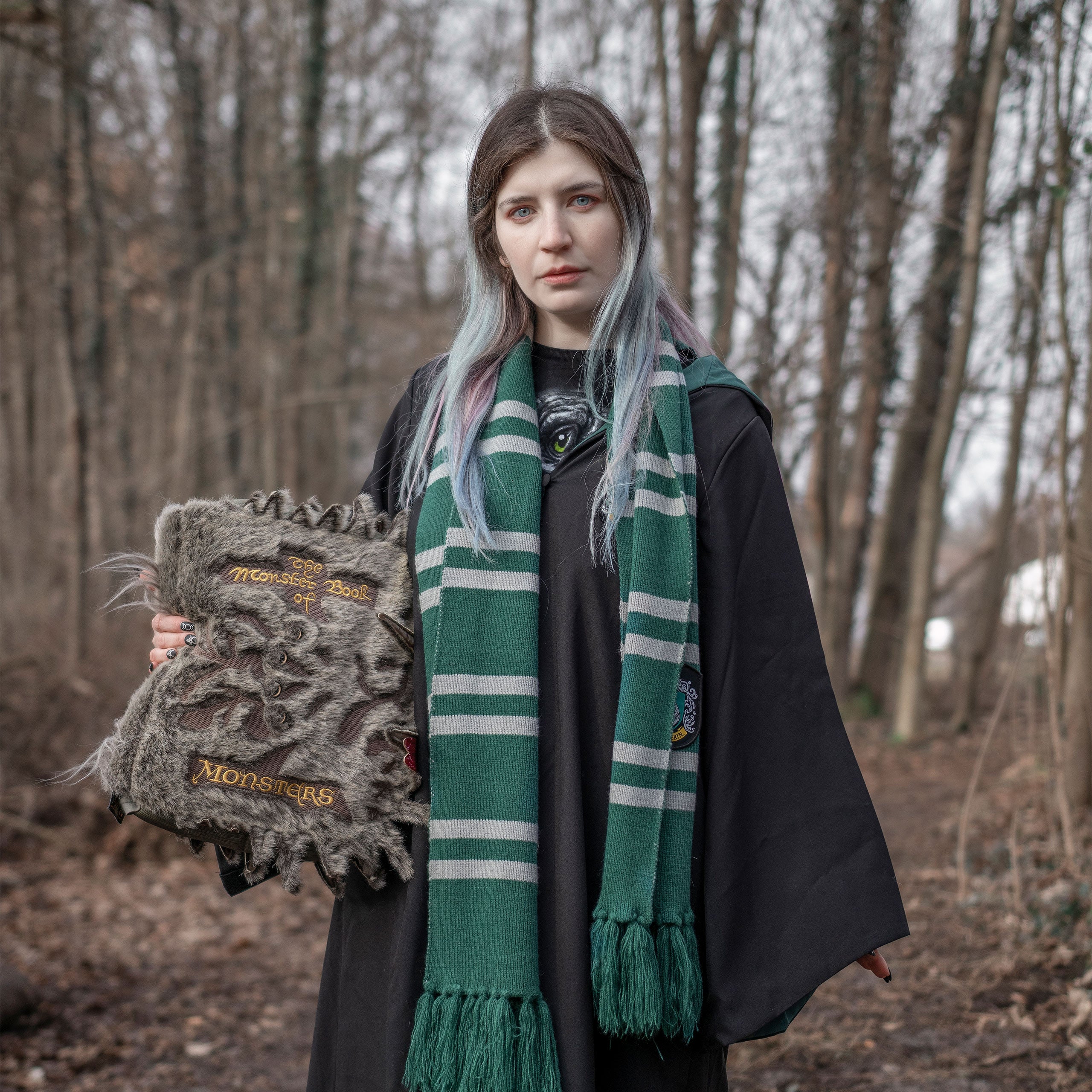 Productafbeelding Harry Potter - Slytherin Gebreide Sjaal Grijs-Groen