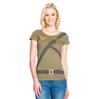 Productafbeelding Zelda - Link Cosplay Meisjes Shirt Olijf