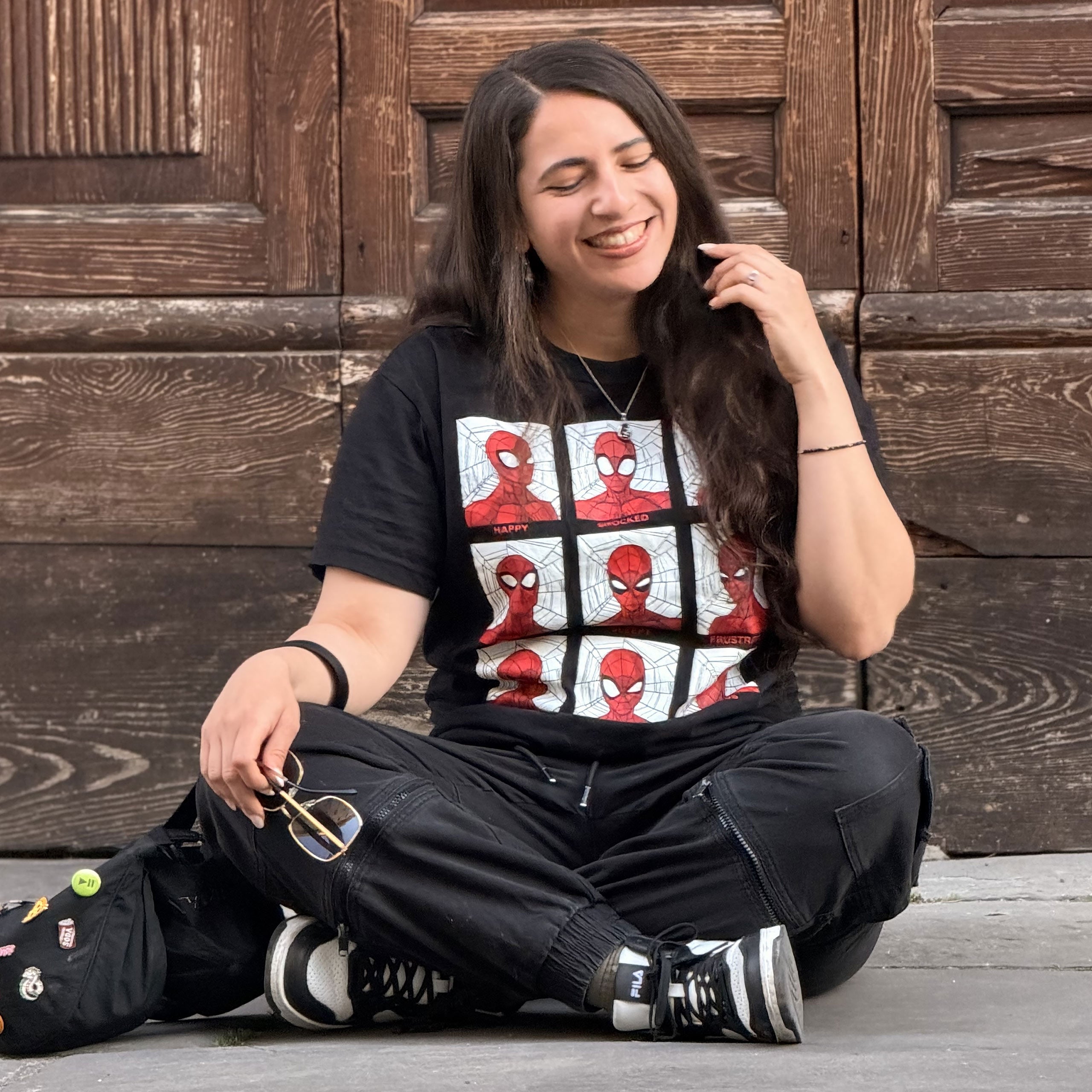 Productafbeelding Spider-Man - Emoties T-shirt zwart