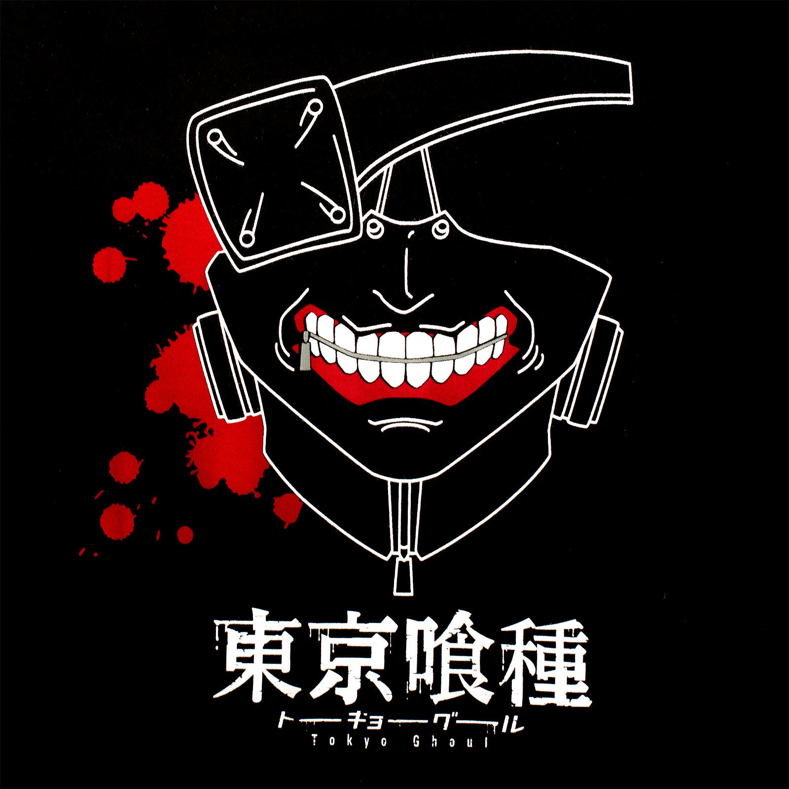 Productafbeelding Tokyo Ghoul - Kaneki Mask T-Shirt Zwart