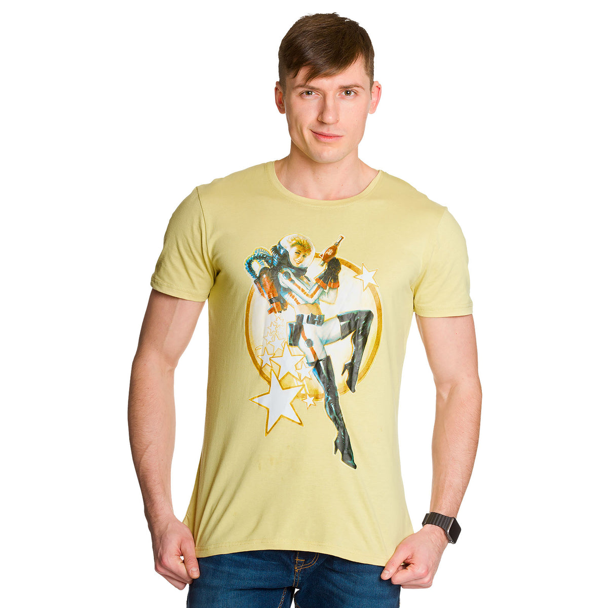 Productafbeelding Fallout - Nuka Cola Pin-up T-shirt beige