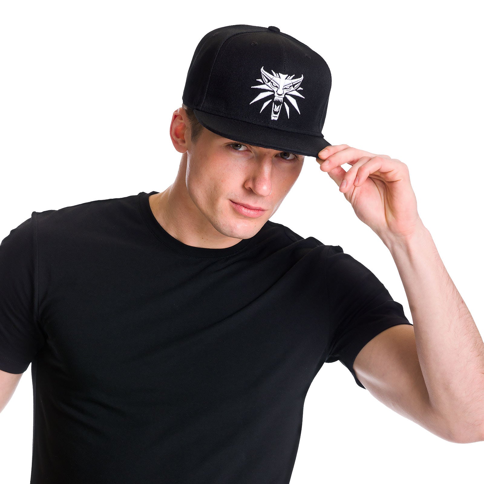 Productafbeelding Witcher - Wolf Medaillon Snapback Cap Zwart