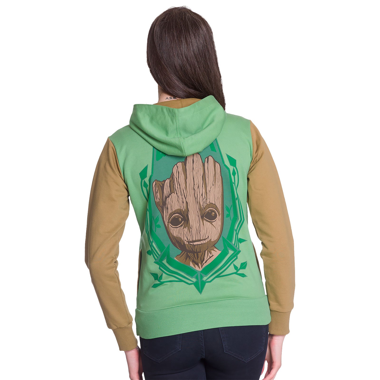 Productafbeelding Guardians of the Galaxy - Groot Dames Hoodie Groen